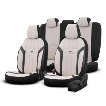 Auto Sitzbezug Set Universal Vorne und Hinten Komfortabel Komplett Set